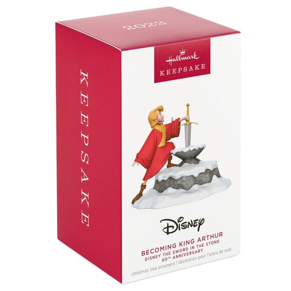 New! Disney Sword in the Stone Hallmark Keepsake Ornament 2023 King Arthur - Picture 1 of 5